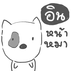 in dog face