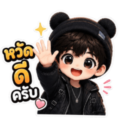 Little Black Hoodie Boy