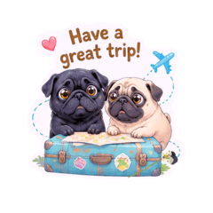 Butters & Brutus Pugs2
