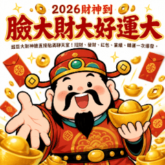 2026財神到：臉大財大好運大