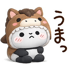 Cute Lazy Panda Sticker5