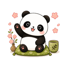 Caring Panda Daily Stickers