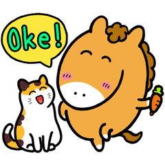 Singari-kun and Cat(Indonesia)