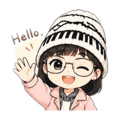 可愛日常女孩貼圖｜療癒系Q版