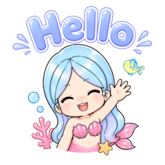 Pastel little mermaid