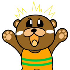 Kumarun: Polite Daily Bear Stickers