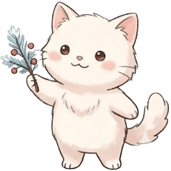 Fluffy Cat: Polite Daily Winter