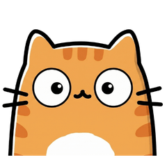 Cute chubby orange tabby cat