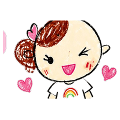 Heartwarming Girl's Everyday Stickers