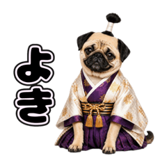 Super Easy-to-Use Pug Cosplay Stickers