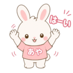 Aya Cute Bunny Daily Stickers