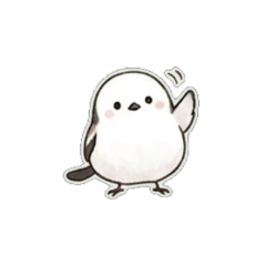 Cute Longtail Tit | BIG Stickers