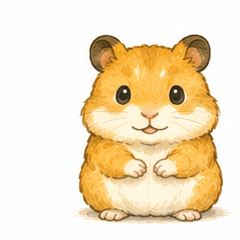 Golden Hamster Daily Stickers.