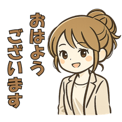 Greeting Stickers for Working Women