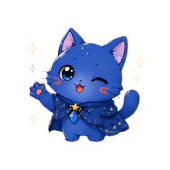 Mira the Blue Magic Cat