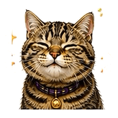 Realistic Tabby Cat Daily Stickers