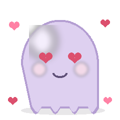 Lavender Ghost Daily Stickers