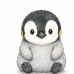 Baby Emperor Penguin Daily Stickers