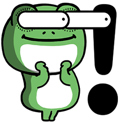 Grumpy-Eyes Frog Popups