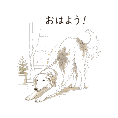 Borzoi's Everyday Stickers
