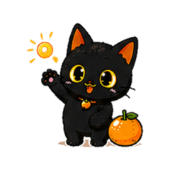 Black Cat Mikan No Text Polite 2