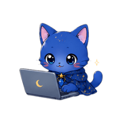 Mira Blue Magic Cat Polite