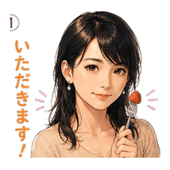 Yummy! Foodie Girl Sticker Set