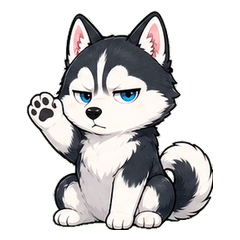 Tsundere Husky - Now This Stickers