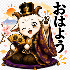 Chill Lord Goat Stickers