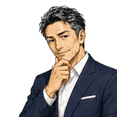 Businessman in navy suit