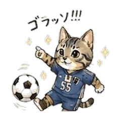 Koko the Soccer Cat Stickers