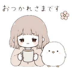 Sleepy Girl & Little Owl