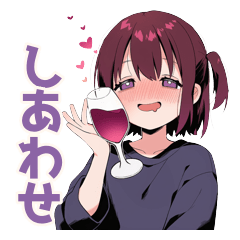 Tipsy Emotional Sake Girl