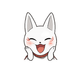 White Fox Everyday Stickers