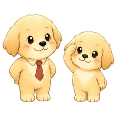 Golden Retriever: OK & Roger Stickers