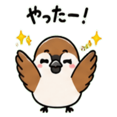 Sparrow Janapnese Greeting 01