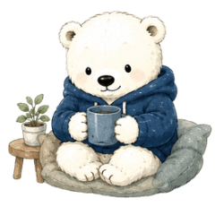 No-Rush Polar Bear: Chill Stickers