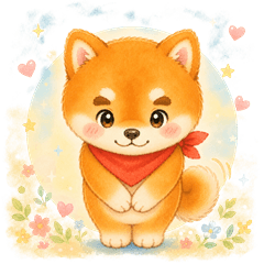 Mameta Shiba Inu Keigo Stickers
