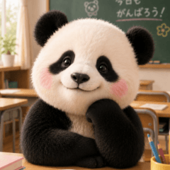 The very cute panda