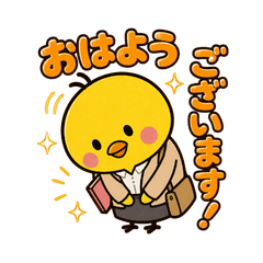 每日上班可用OL小雞敬語貼圖