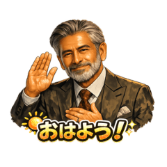 Handy Stickers of a Stylish Gentleman