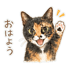 Former Rescue Cat Kaede Stickers v2