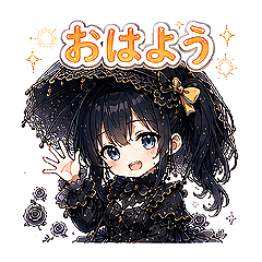 Gothic Girl Daily Stickers