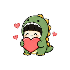 Cute Dino Boy