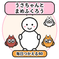 Usa-chan & Mame-Owl Daily 40