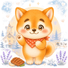 Mameta Shiba Hokkaido Dialect Stickers