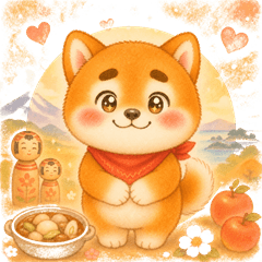 Mameta Shiba Inu Tohoku Dialect Stickers