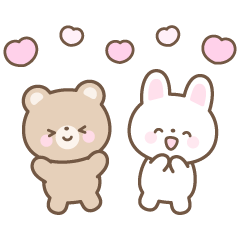 ゆる可愛いシンプルな動物☆感情を伝える