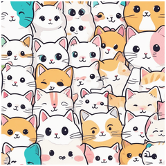 Squishy Mochi Cat Stickers