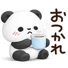 Cute Lazy Panda Sticker4